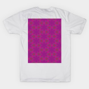 Magenta colorful pattern T-Shirt